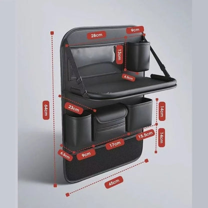 1Pcs 2026 New Car Seat Back Organizer Storage Bag Foldable Tray Tablet Holder Tissue Box for Auto Back Seat Travel Accessories