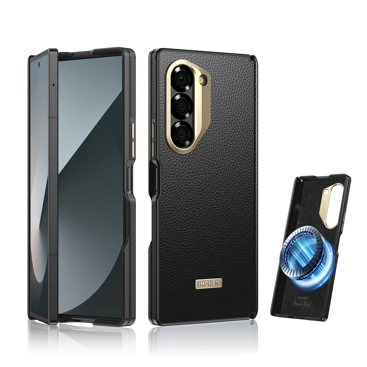 business High Quality for SamsungGalaxy Z Fold 6 5 Magnetic Wireless Charging Drop Protection Anti Scratch Hard Cover Phone Case