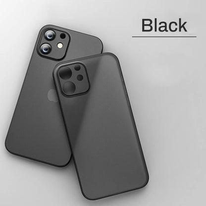 For Iphone 11 12 13 14 15 16 17 Air plus Pro Max Mini X Xr XsMax 0.2MM Thickness Slim Cover Cases Ultra Thin Matte Phone PP Case