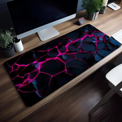 Geometric Blue Gradient Honeycomb Mouse Pad Non-slip Thickened Large Writing Lockedge Office Student Gaming Cushion MousePad