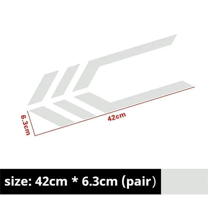 Car Stickers, Front and Rear Bumper Stickers, Body Fender Personalized Reflective Waterproof Decals Car Accessories
