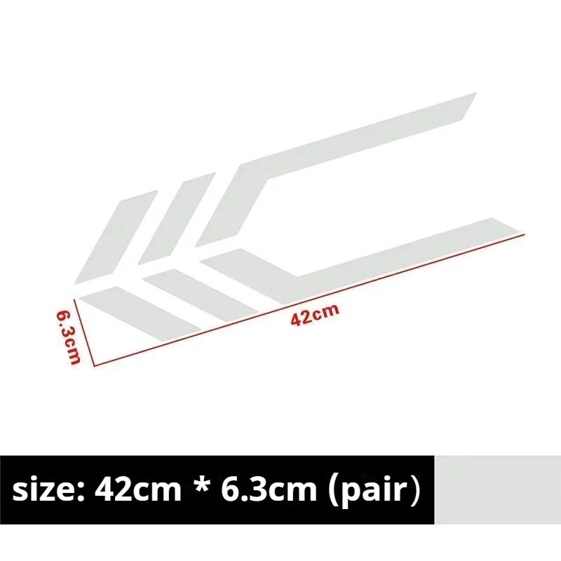 Car Stickers, Front and Rear Bumper Stickers, Body Fender Personalized Reflective Waterproof Decals Car Accessories
