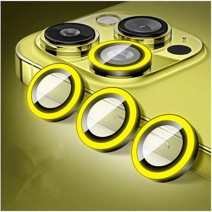 Luminous Ceramic Camera Protector Film For iPhone 18 17 16 13 12 11 14 15 Pro Max Plus Mini Lens Ring Tempered Glass Glowing Cap