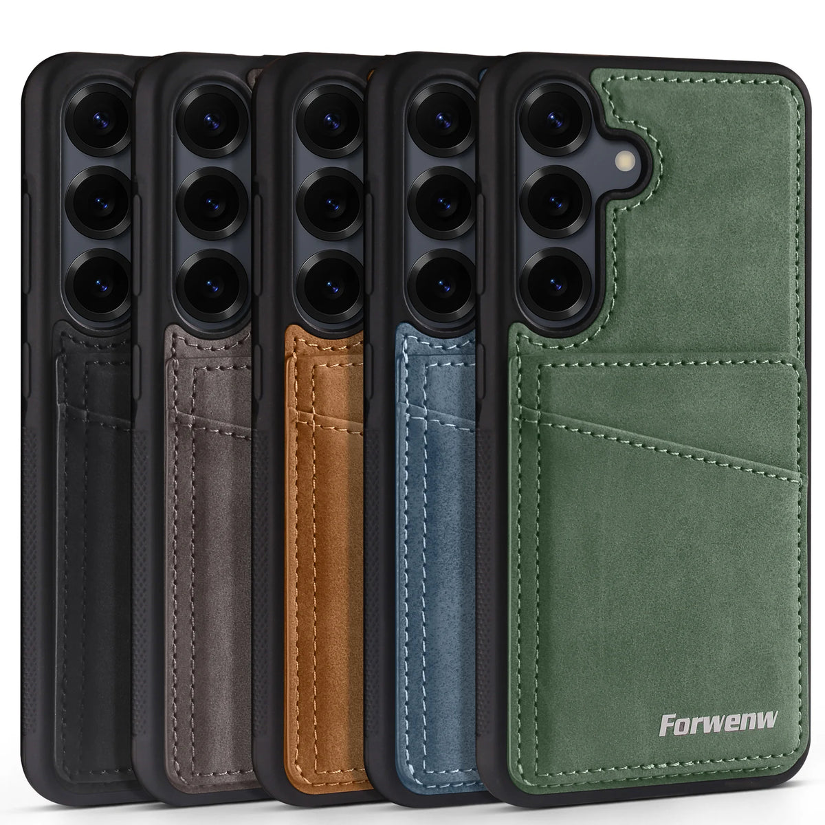 Cards Solt Wallet Leather Case for Samsung Galaxy A16 A36 A56 S25 Edge S24 Ultra S23 FE S22 S21 Plus A15 A35 A55 Magnetic Cover
