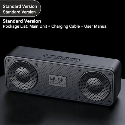 S18 Bluetooth Speaker W/ Subwoofer, FM Radio, 20H Battery, Waterproof, Stereo for Phone/PC Outdoor