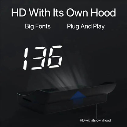 M2 Head Up Display Car Universal Speedometer KMH HUD USB Cable Plug & Play GPS & Beidou Dual Satellite System