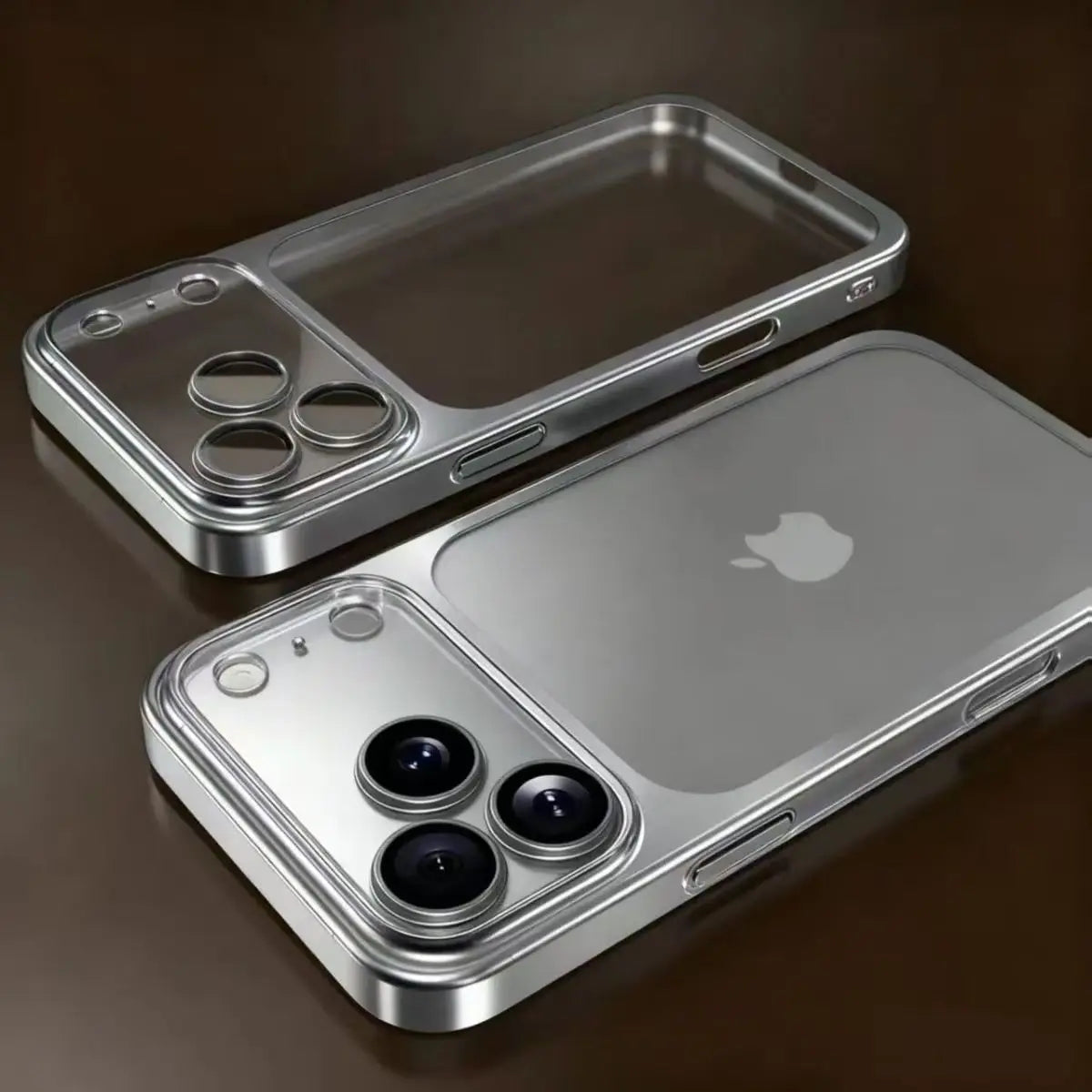 Luxury Plating Matte Hard PC Phone Case for iPhone 17 Air 16 15 14 13 ProMax Camera Lens Film Protector Frosted Shockproof Cover