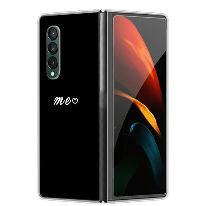 Case For Galaxy Z Fold 7 6 5 3 4 2 Transparent Hard Folding Luxury Painted For Samsung Z Fold 7 Fold Special Fold2 Clear Cover