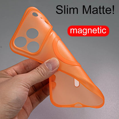 Ultra Thin Matte Translucent For Magsafe Magnetic Case For iPhone 17 Air 16 15 14 Plus 13 12 Pro Max 11 Slim Soft TPU Back Cover