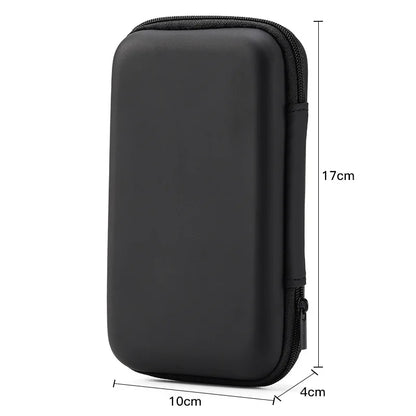 Portable Zipper Earphone Case Bag for Airpod Earpods KZ BA10 AS10 ES4 Charging Cable Accessories Mini Carrying Storage Bag Pouch