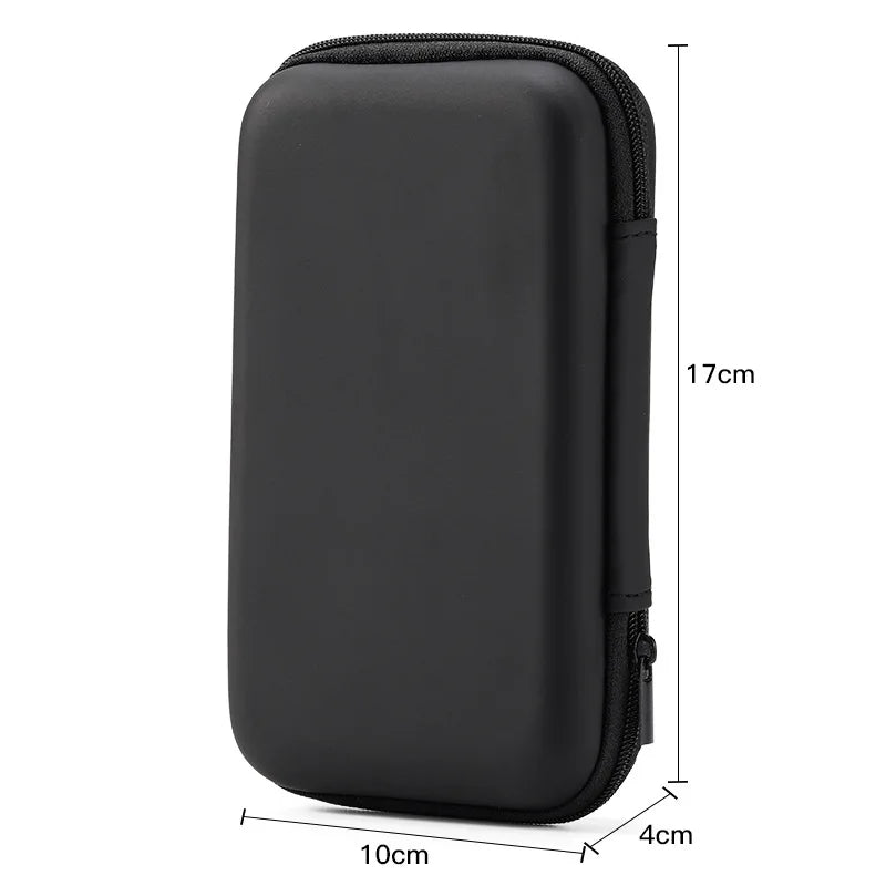 Portable Zipper Earphone Case Bag for Airpod Earpods KZ BA10 AS10 ES4 Charging Cable Accessories Mini Carrying Storage Bag Pouch