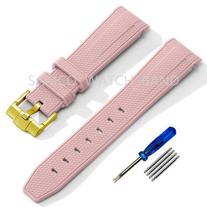 Silicone Strap for MoonSwatch Watch 20mm Rubber Replacement Band for Omega X Swatch Speedmaster Watch Bands