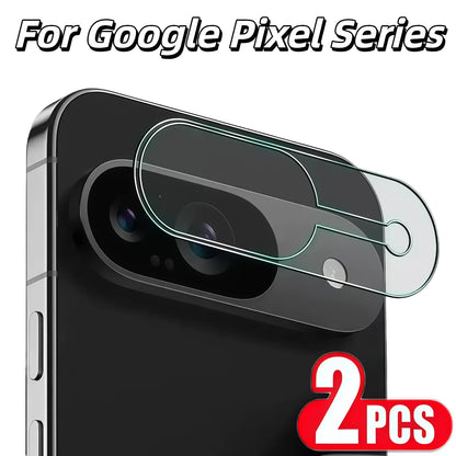 2Pcs Tempered Glass Camera Lens Protector For Google Pixel 10 9 Pro XL 8 7 6 6A 7A 8A Fold HD Clear Scratch Resistant