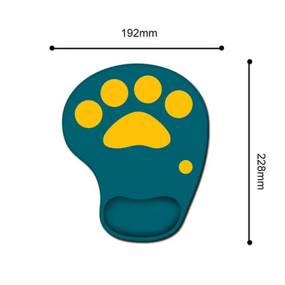 Cute Cat Paw Wrist Rest Mouse Pad Silicone Ergonomic Hand Support Mouse Mat Non Slip Comfortable Gaming Mousepad