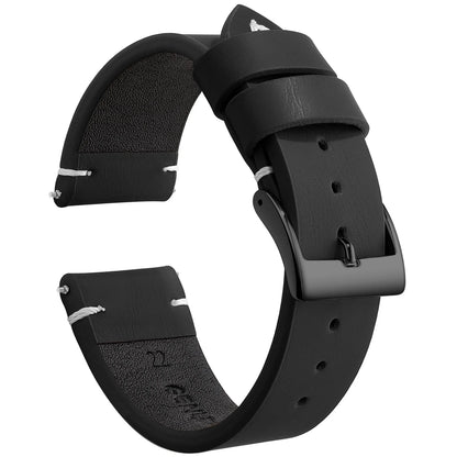 Leather Watch Band Strap Sport Vintage Leather Men Women Watchband Stainless Steel Buckle Watch Accessories 18mm 20mm 22mm