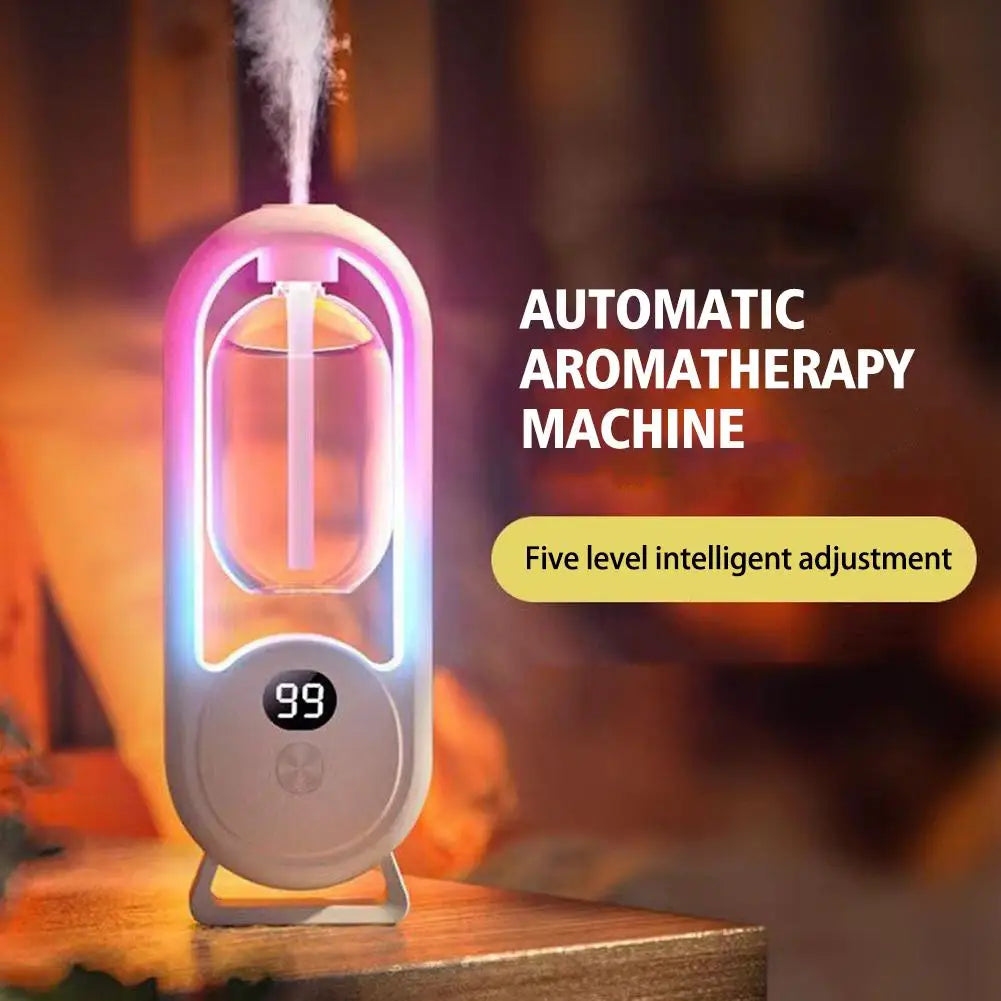 Smart Essential Oil Diffuser with Color Luminous Light Aromatherapy Machine Portable Quiet Operation No Noise for Car Bedroom
