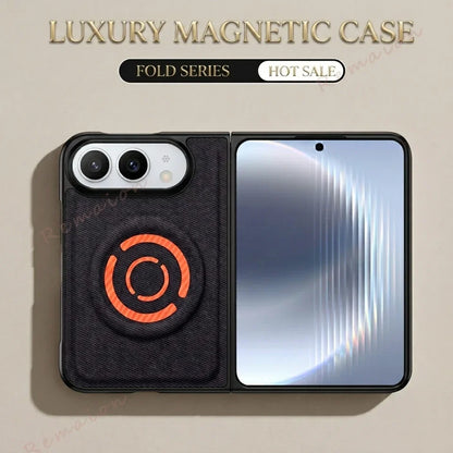 Fashion Magnetic Tech Fabric Phone Case For iPhone DUO 18Fold Magsafe Official Shockproof Protector Cover 18DUO