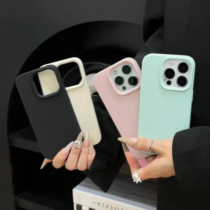Soft Candy Lichee Pattern Silicone Case For iPhone 17 Air 16 11 12 13 14 15 Pro Max Cases For IPhone 16 Plus X XS XR 16E Cover