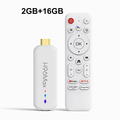H96 MAX M20 Amlogic S905L Android TV Stick Quad Core 4K Video WiFi BT Voice Assistant Remote Control Media Player Smart TV Box