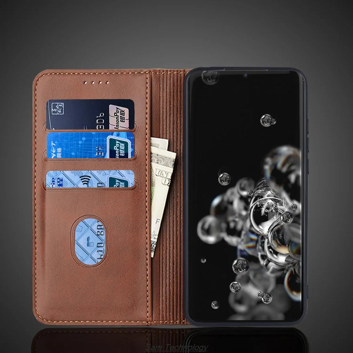 Magnetic attraction Leather Case for Samsung Galaxy S20 Ultra / S20 Ultra 5G 6.9" Holster Flip Cover Wallet Bags Fundas Coque