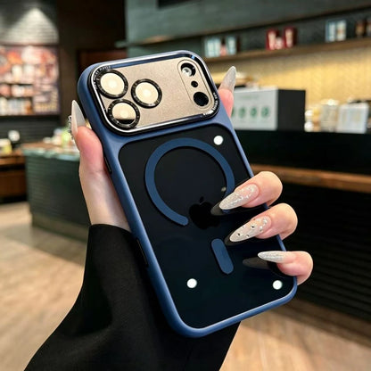 Clear Magnetic Phone Case for iPhone 18 Pro 11 12 13 16 17 ProMax Air 14 15 For Magsafe Luxury Wireless Charging Protector Cover