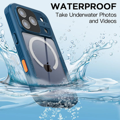 Waterproof IP68 Water Protective Case For iPhone 17 16 Pro Max 17 Air 16 Plus Shockproof Magnetic Magsafe Cover Screen Protector