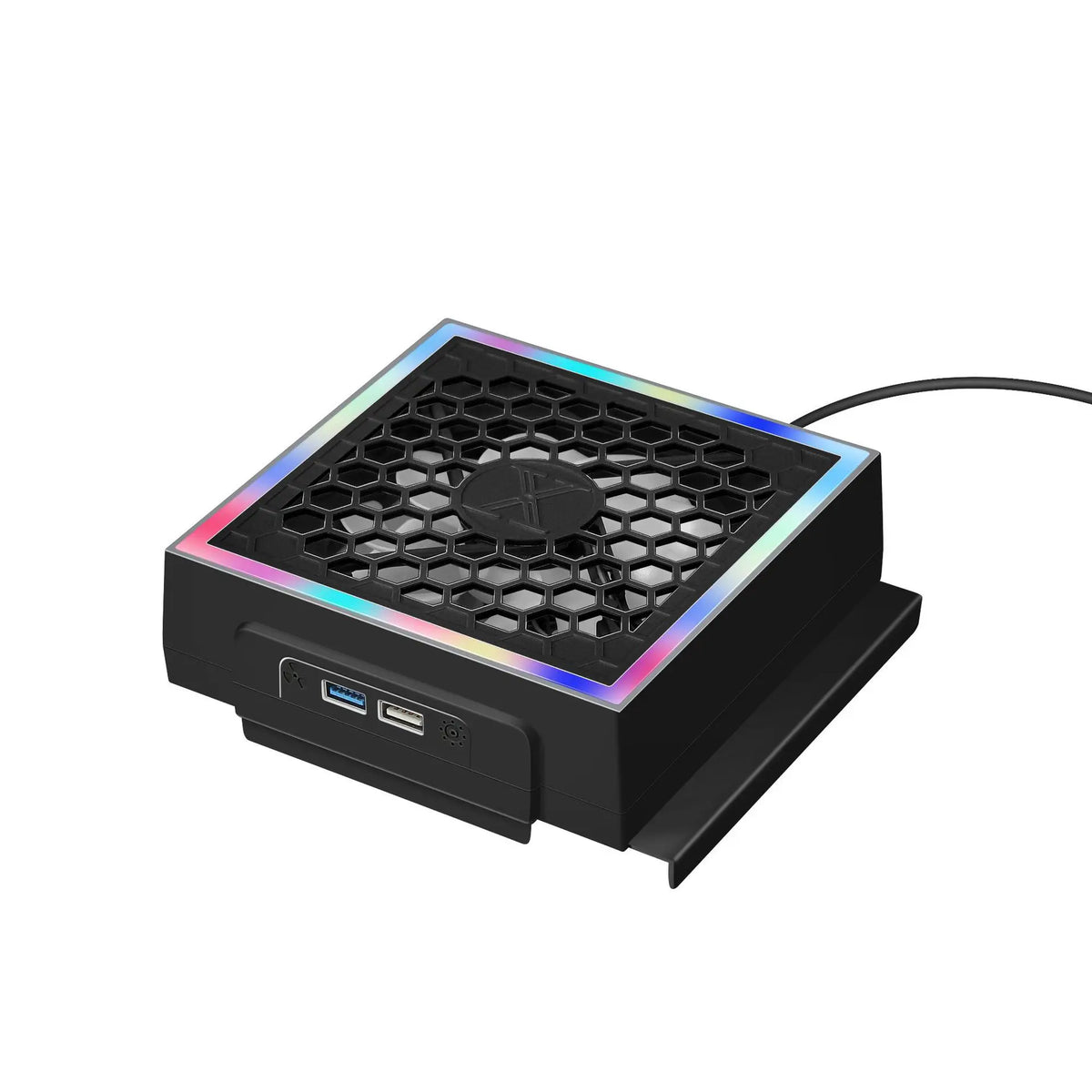 Cooling Fan Cooler For Xbox Series S Console with 2 USB Ports RGB Light 7 Lighting Modes Gaming Accessories for Xbox Series S
