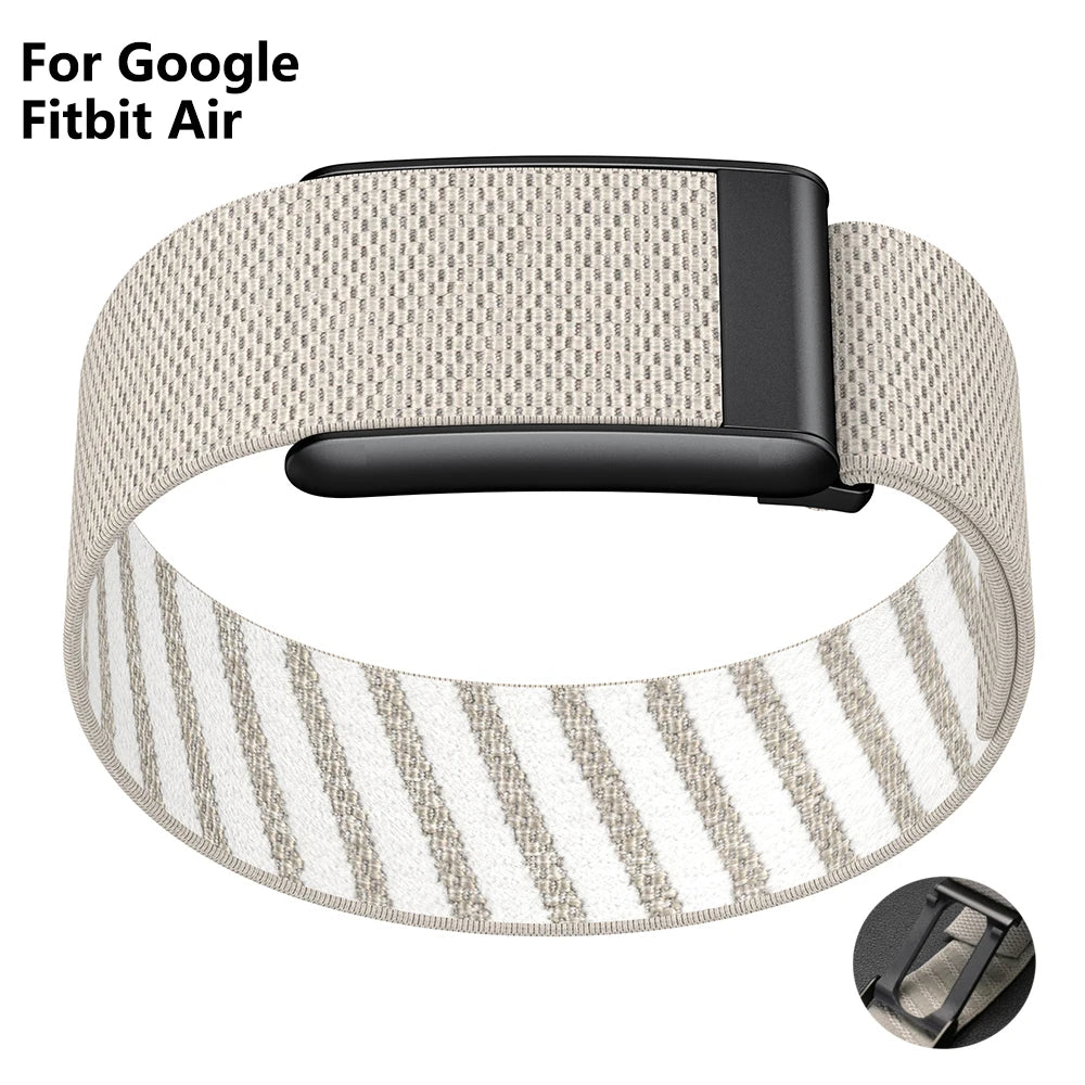 Nylon Loop Strap for Google Fitbit Air Change To Whoop 5.0 Sport Stretchy Watch Bracelet Soft Breathable Wristband for Women Men