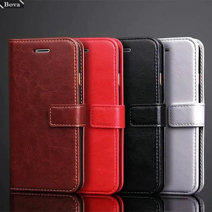 Card Holder Leather Case for Samsung Galaxy S10 + S 10 5G S10e Flip Cover Retro Wallet Pu Leather Fitted Case S10 Fundas Coque