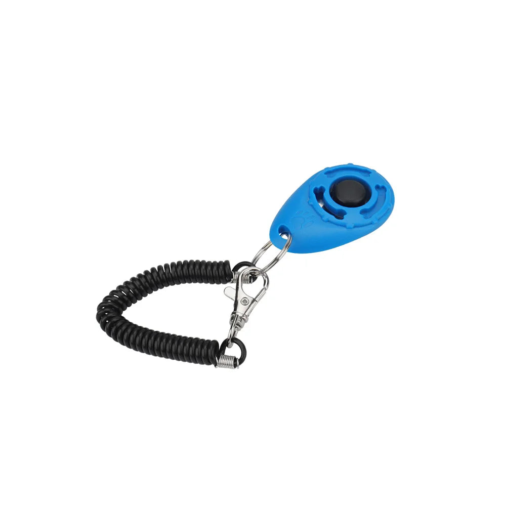 Pet Training Clicker Cat Dog Toy Spring Keyring Portable Sound Pet Training Supplies