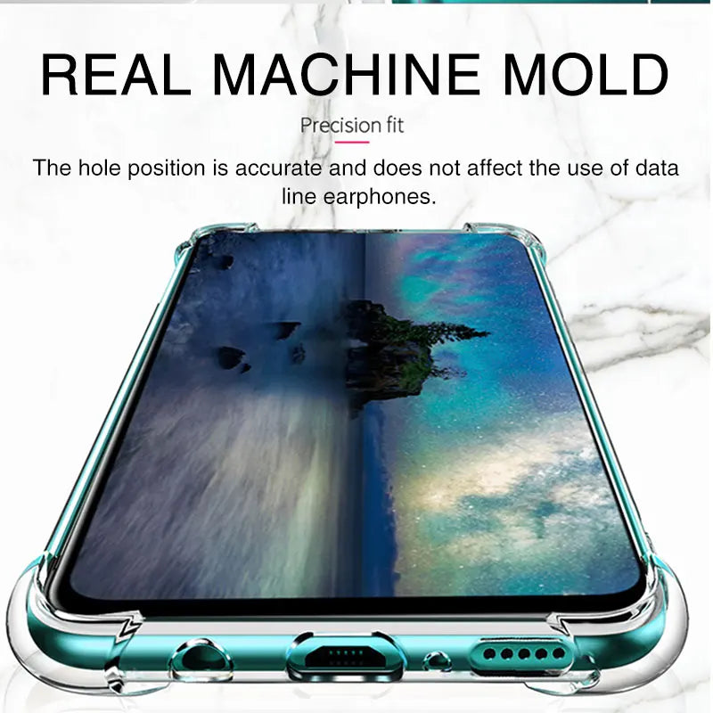 Shockproof Silicone Case On For Xiaomi Redmi Note 9 8 7 6 Pro Max 8A 9S Clear Case For Xiaomi Mi 8 9 10 Lite mi 9t Cover