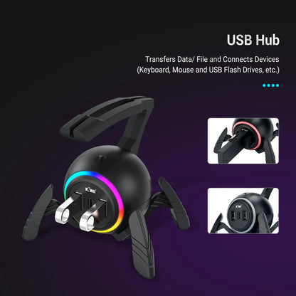New Mouse Cable Holder RGB Light Gaming Mouse Bungee Cord Clip Wire Organizer Flexible For E-sports Mice Perfect Playing Game