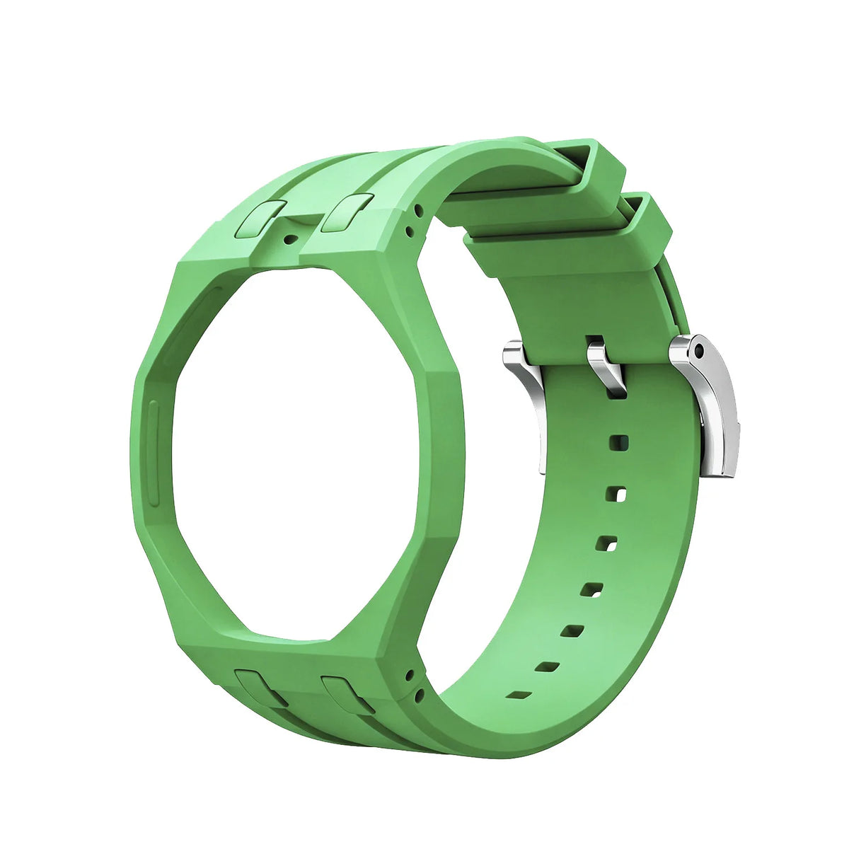 Bioceramics Watch Case+Silicone Band Modification Kit Strap Case Changer To Wristwatch Accessories For Royal Pop
