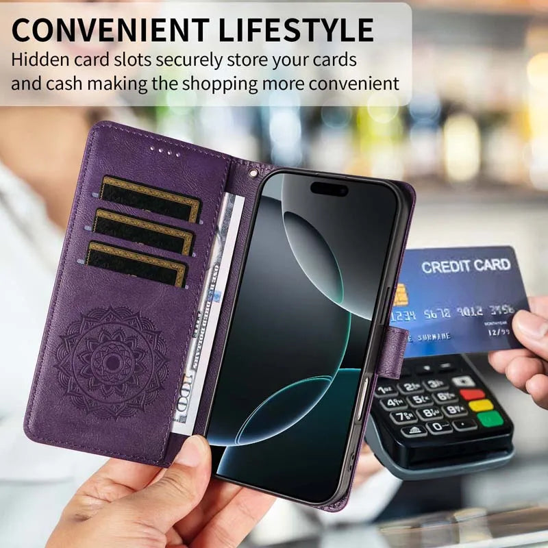 Magnetic Leather Case For Samsung Galaxy S7 Edge S8 S9 Plus S10 Lite Note 10 20 Ultra 8 9 XCover 7 Flip Wallet Card Phone Cover