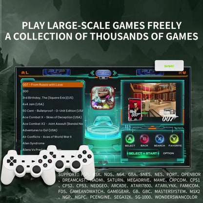 2026 New Coopreme Y7 X7 128G  Linux System 4K Video Game Console TV Box Wireless Controller Retro Game 10000+ Support PSP