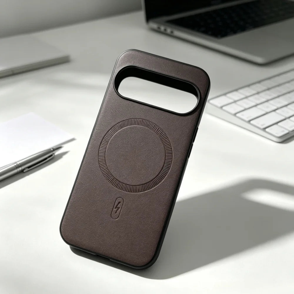 Business Luxury Leather Phone Case For Google Pixel 11 Pro XL 8 9 10 Pro 10A 9A 8A For Magsafe Skin Feel Anti-drop Protect Cover