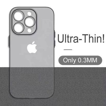 Ultra Thin Matte Translucent Case For iPhone 16 17 15 14 13 12 mini 11 Pro X Xr Xs Max Plus SE Clear Soft Hard Back Slim Cover