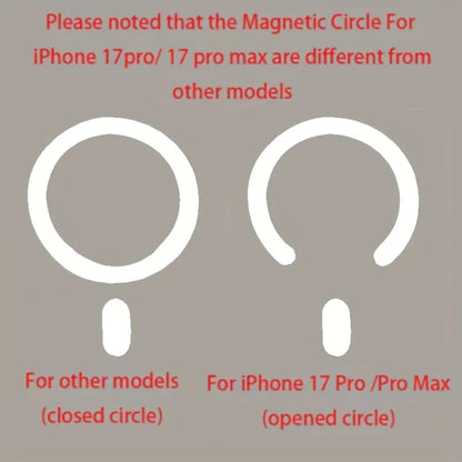Luxury for Magsafe Magnetic attraction Bracket Case for IPhone 17 16 15 13 12 Pro Max 14 Plus Lens Holder Protection Clear Cover