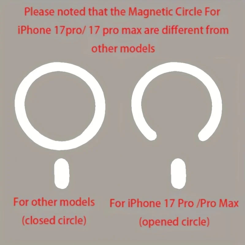 Luxury for Magsafe Magnetic attraction Bracket Case for IPhone 17 16 15 13 12 Pro Max 14 Plus Lens Holder Protection Clear Cover