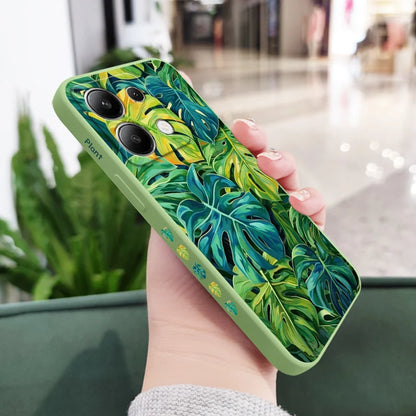 Monstera Deliciosa Phone Case For Xiaomi Redmi Note 14 13 12 12S 11 11S 10 10S 9 9S Pro Plus 4G 5G Liquid Silicone Cover