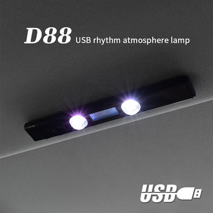 BLALION LED Car Atmosphere Lamp Wireless Voice Control RGB Roof Star Light USB Charing Auto Interior Decor Ambient Party Lights
