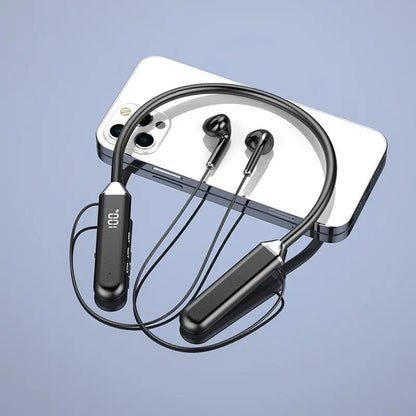 Sport Wireless Headphone Compatible 5.2 Neckband Headphones High Sound Quality Stereo LED Power Display Bluetooth Earphones