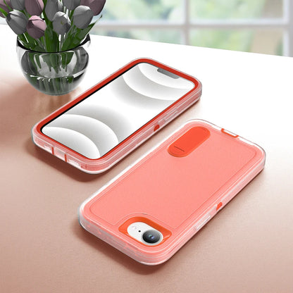 For iPhone 17E 16e Case ELVEV Luxury Soft Silicone Anti-fall + Hard PC Bumper Camera Protection Cover with Stand For 16E 17e