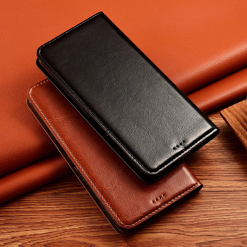 Crazy Horse Genuine Leather Flip Case For Google Pixel 3 4 4A 5 5A 6 6A 7 7A 8 8A 9 10 10A 11 XL Pro Fold Phone Cover Card Cases