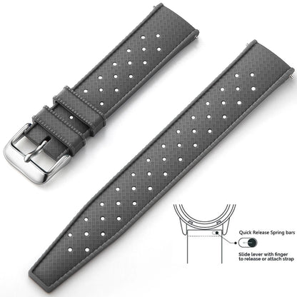 Tropical Silicone Watch Band Quick Release Watch Band 18mm 20mm 22mm Rubber Tropic Smart Watch Strap Waterpfroof Muti-Color