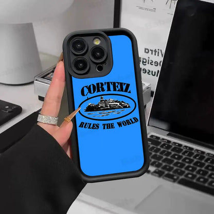 The World-C-Corteizs Phone Case iPhone 16 Plus 15 11 14 12 13 17 Pro Max Shockproof Soft Cover