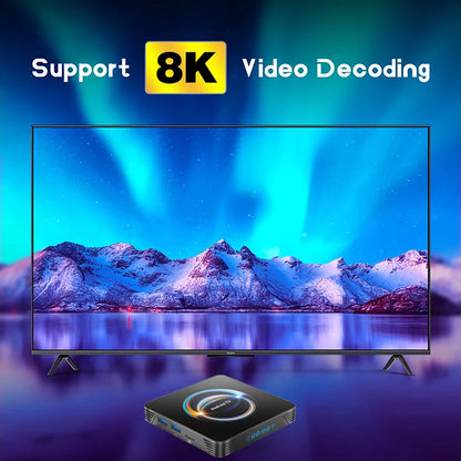 Original Android 16 X66 Smart TV Box 32GB 64GB 128GB 256GB RK3528 Bluetooth 6.0 Dual Wifi 2.4&5G Wifi6 8K Video AV1 Media Player
