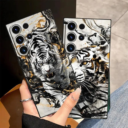 Cool Tiger Funda Phone Cover Case for Samsung Galaxy S26 Ultra S24 S21 FE S25 Plus S23 S20 Ultra S10 S9 Note 20 8 9 10