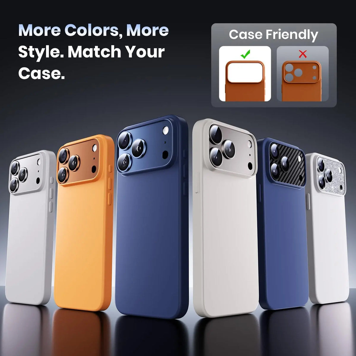for Phone 17 Pro Max 17Air Camera Lens Protector Strong Adsorption Metal 9H+ Tempered Glass Camera Screen Full Protective Cover