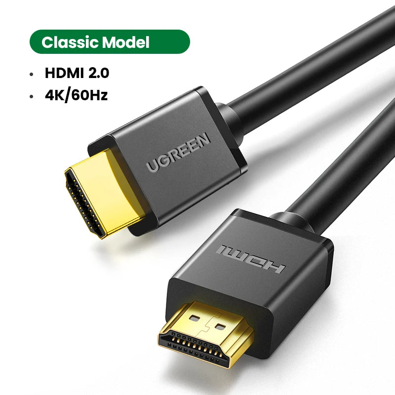 UGREEN HDMI Cable 4K/60Hz HDMI 2.0 Cable for RTX 3080 PS4 Xbox HDMI Splitter HDMI Switch Aux Ethernet cable 4K 3D Cable HDMI